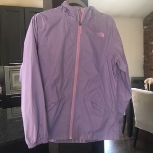 Girls north face wind breaker